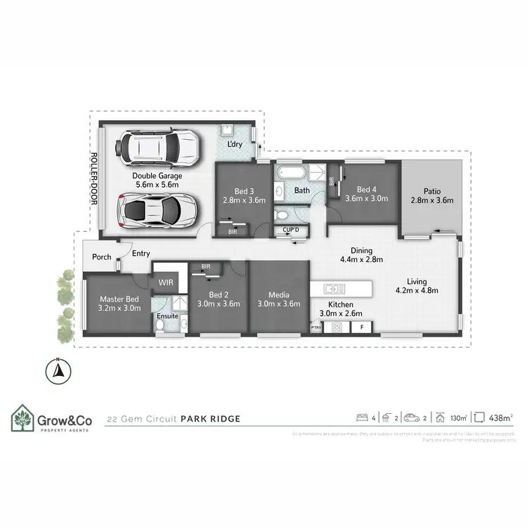 Floorplan of Homely house listing, 22 Gem Circuit, Park Ridge QLD 4125