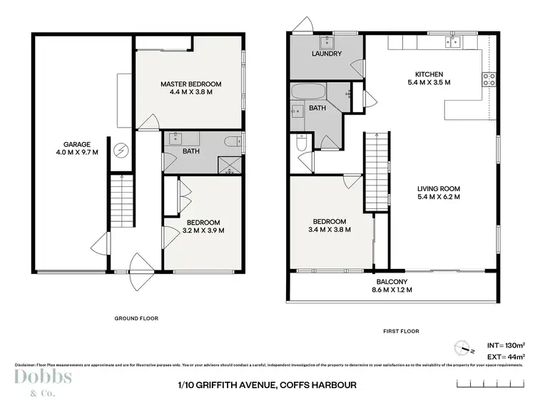 Floorplan of Homely townhouse listing, 1/10 Griffith Avenue, Coffs Harbour NSW 2450