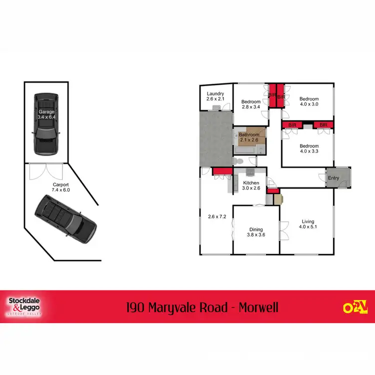 Floorplan of Homely house listing, 190 Maryvale Road, Morwell VIC 3840