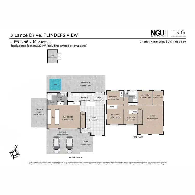 Floorplan of Homely house listing, 3 Lance Drive, Flinders View QLD 4305