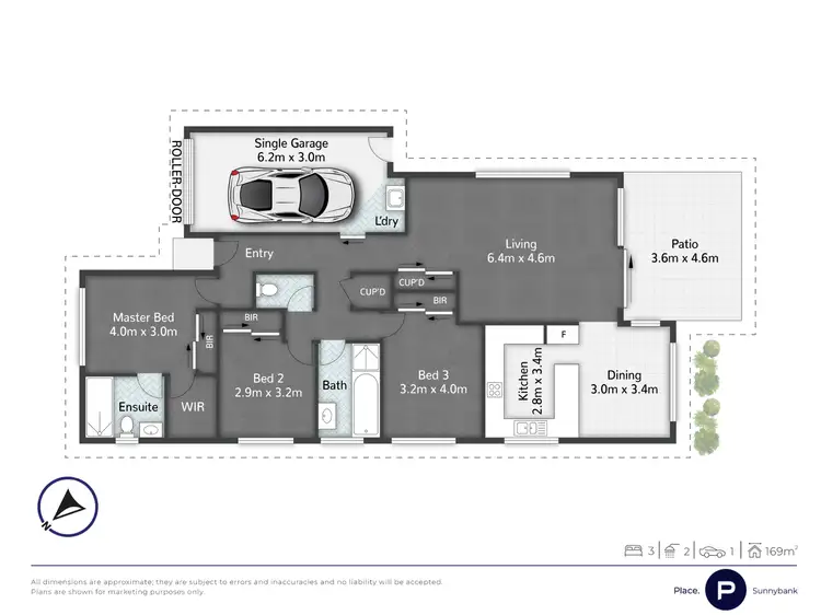 Floorplan of Homely townhouse listing, 42/82 Daw Road, Runcorn QLD 4113