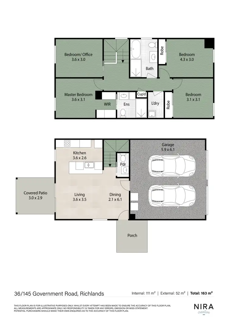 Floorplan of Homely townhouse listing, 36/145 Government Road, Richlands QLD 4077
