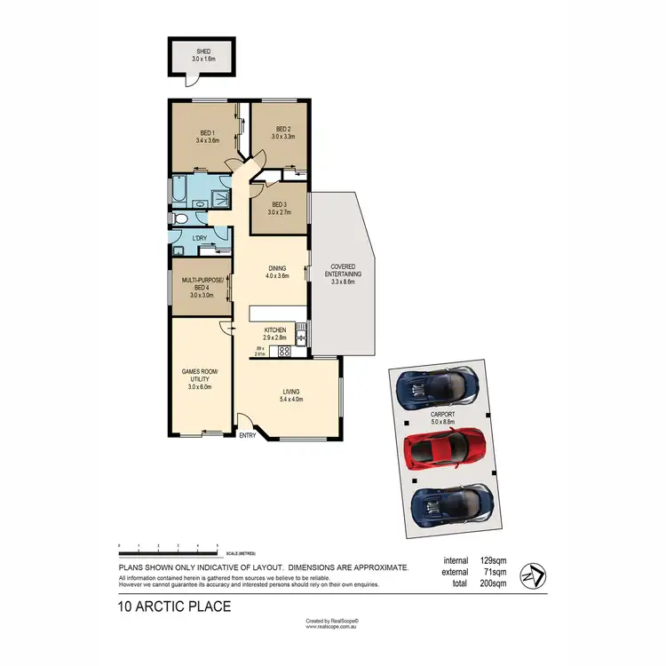 Floorplan of Homely house listing, 10 Arctic Place, Bald Hills QLD 4036