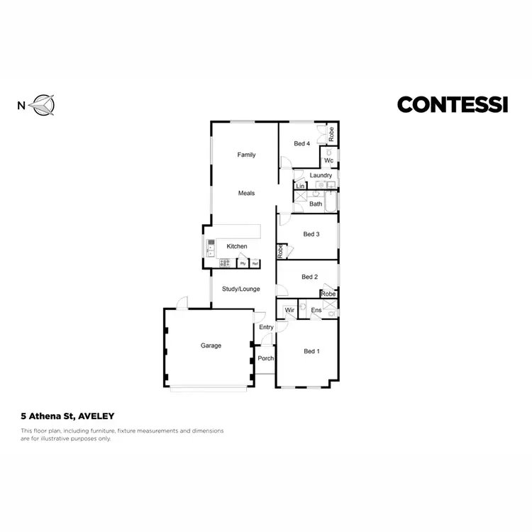 Floorplan of Homely house listing, 5 Athena Street, Aveley WA 6069