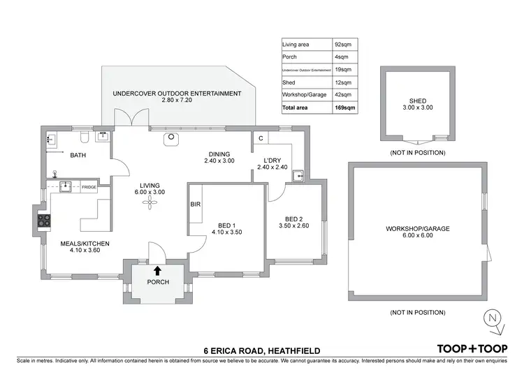 Floorplan of Homely house listing, 6 Erica Road, Heathfield SA 5153
