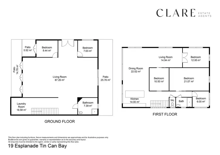 Floorplan of Homely house listing, 19 Esplanade, Tin Can Bay QLD 4580
