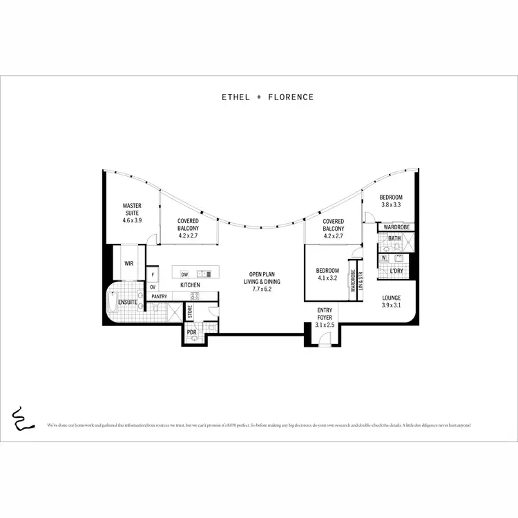 Floorplan of Homely apartment listing, 2303/140 Alice Street, Brisbane City QLD 4000