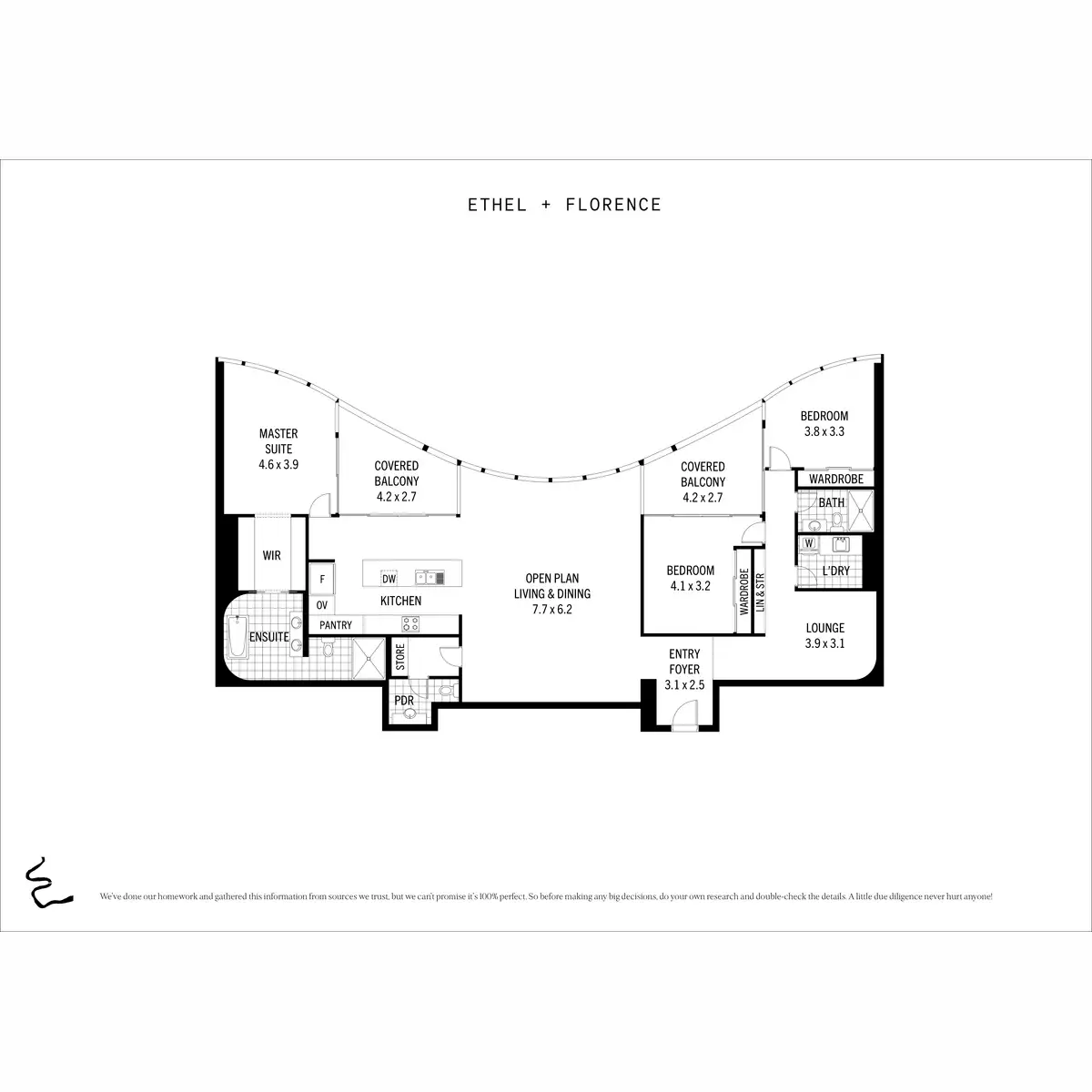 Floorplan of Homely apartment listing, 2303/140 Alice Street, Brisbane City QLD 4000