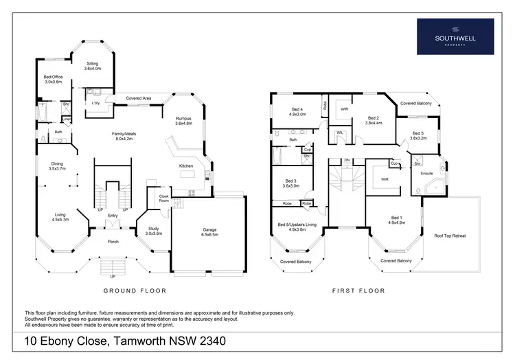Floorplan of Homely house listing, 10 Ebony Close, Tamworth NSW 2340