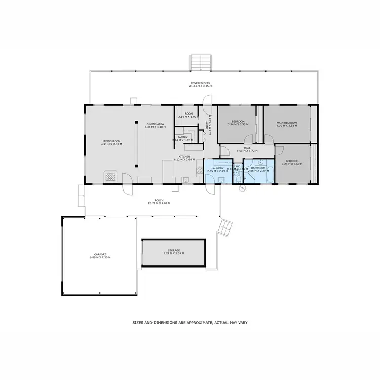 Floorplan of Homely rural property listing, 358 Mia Mia Road, Gooramadda VIC 3685