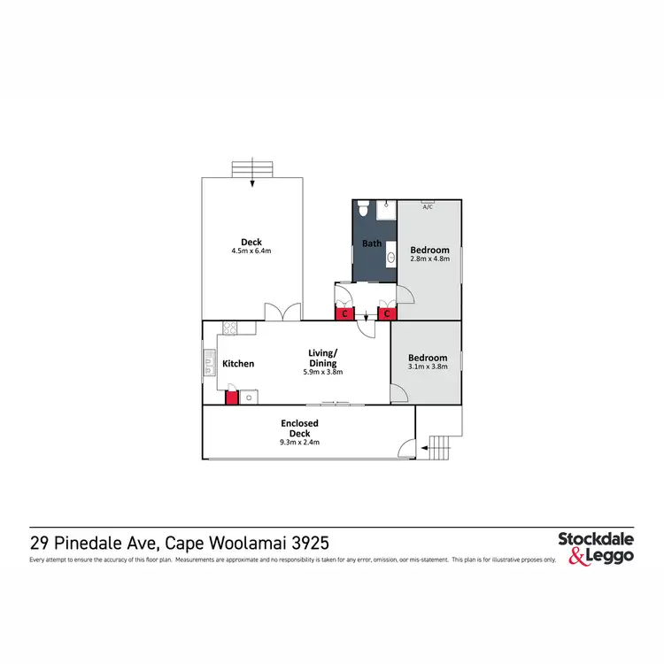 Floorplan of Homely house listing, 29 Pinedale Avenue, Cape Woolamai VIC 3925