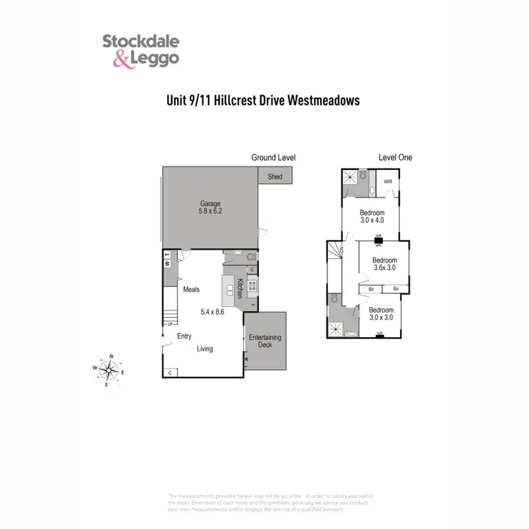 Floorplan of Homely townhouse listing, 9/11 Hillcrest Drive, Westmeadows VIC 3049