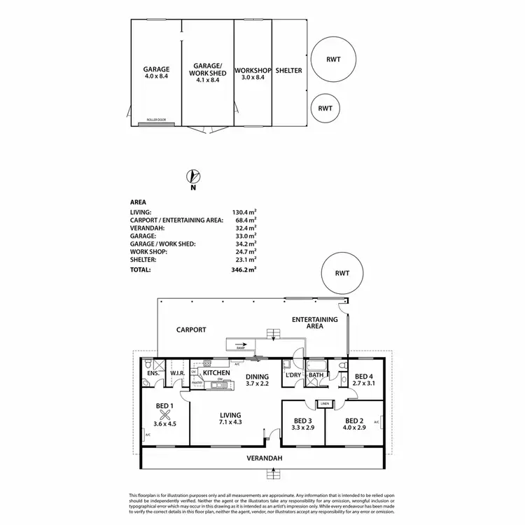 Floorplan of Homely house listing, 479 Greenshields Road, Younghusband SA 5238