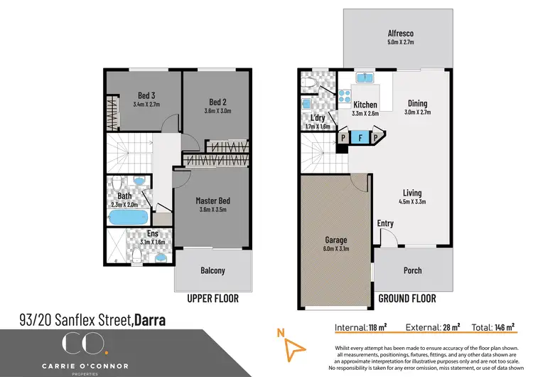Floorplan of Homely townhouse listing, 93/20 Sanflex Street, Darra QLD 4076
