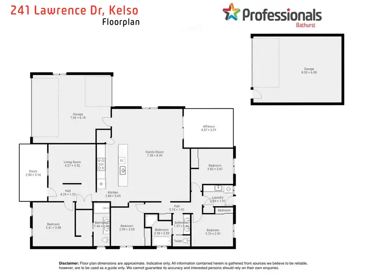 Floorplan of Homely house listing, 241 Lawrence Drive, Kelso NSW 2795