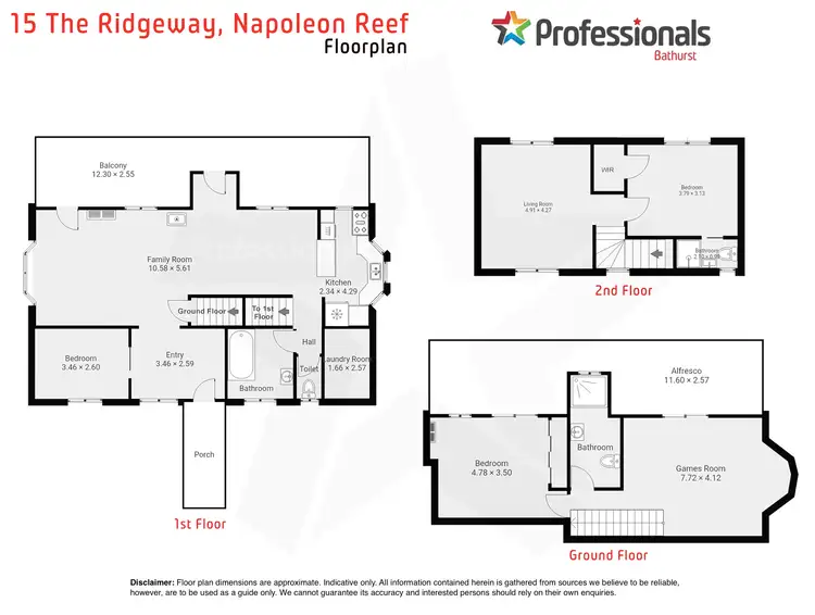 Floorplan of Homely rural property listing, 15 The Ridgeway, Napoleon Reef NSW 2795