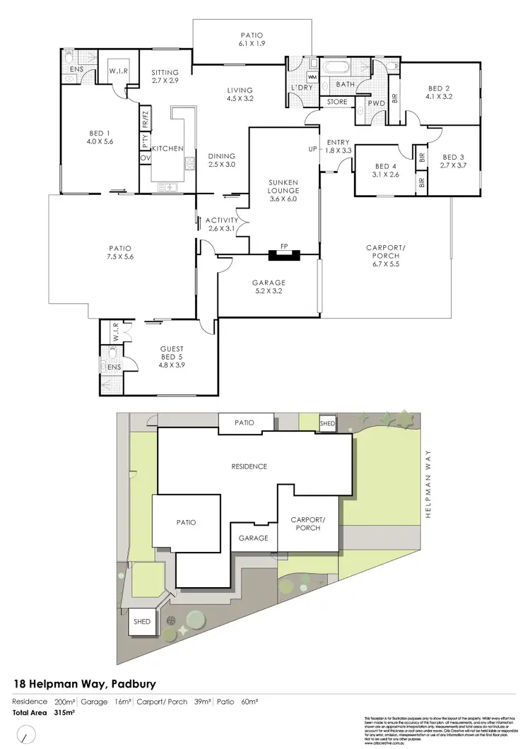 Floorplan of Homely house listing, 18 Helpman Way, Padbury WA 6025