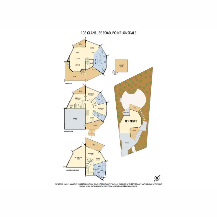 Floorplan of Homely house listing, 108 Glaneuse Road, Point Lonsdale VIC 3225
