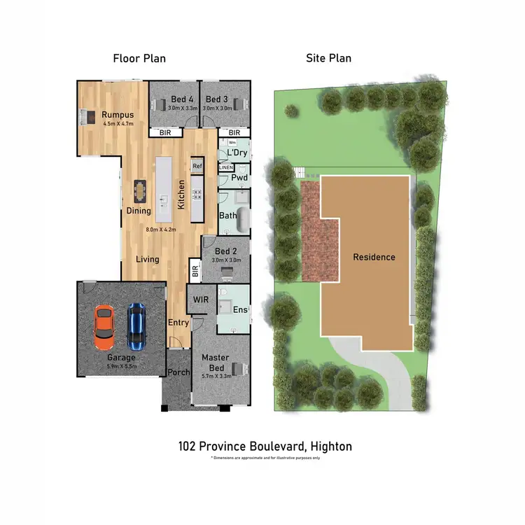 Floorplan of Homely house listing, 102 Province Boulevard, Highton VIC 3216