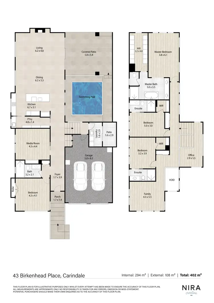 Floorplan of Homely house listing, 43 Birkenhead Place, Carindale QLD 4152