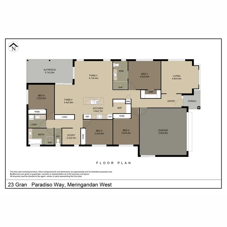 Floorplan of Homely house listing, 23 Gran Paradiso Way, Meringandan West QLD 4352