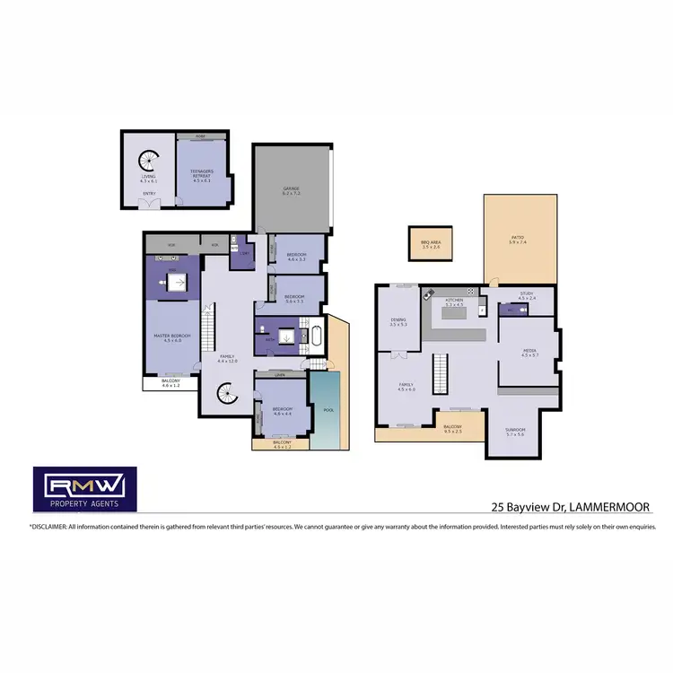 Floorplan of Homely house listing, 25 Bayview Drive, Lammermoor QLD 4703