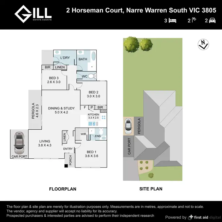 Floorplan of Homely house listing, 2 Horseman Court, Narre Warren VIC 3805
