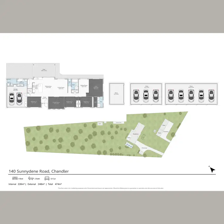 Floorplan of Homely house listing, 140 Sunnydene Road, Chandler QLD 4155