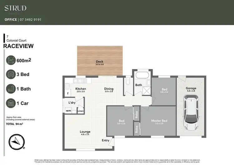 Floorplan of Homely house listing, 7 Colonial Court, Raceview QLD 4305