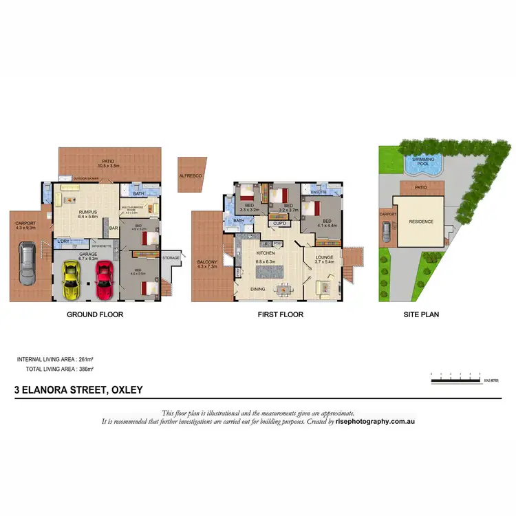 Floorplan of Homely house listing, 3 Elanora Street, Oxley QLD 4075