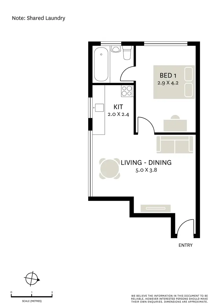 Floorplan of Homely apartment listing, 4/22 Paul Street, Balmain NSW 2041