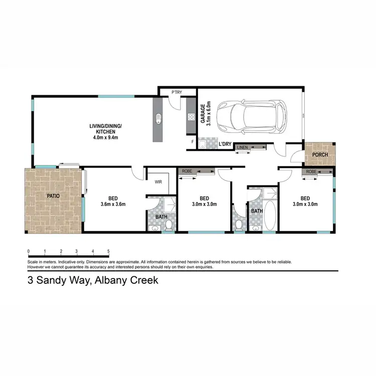 Floorplan of Homely house listing, 3 Sandy Way, Albany Creek QLD 4035