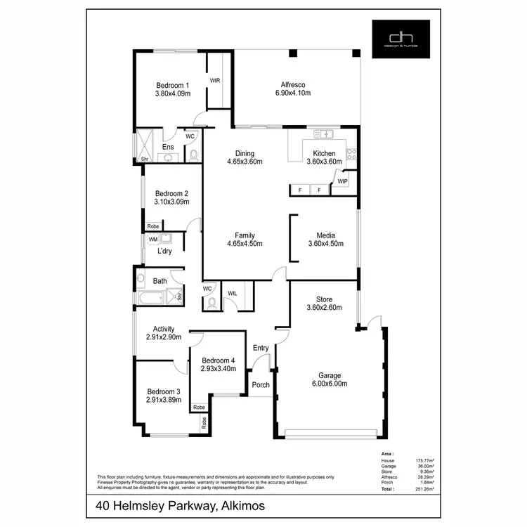 Floorplan of Homely house listing, 40 Helmsley Parkway, Alkimos WA 6038