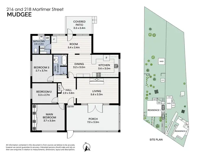 Floorplan of Homely house listing, 216 & 218 Mortimer Street, Mudgee NSW 2850