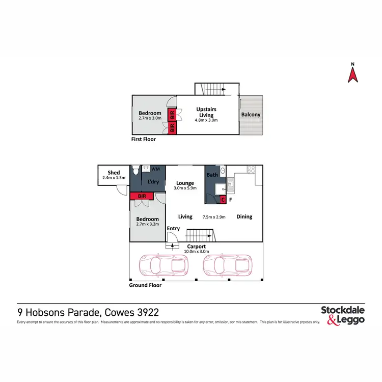 Floorplan of Homely house listing, 9 Hobsons Parade, Cowes VIC 3922