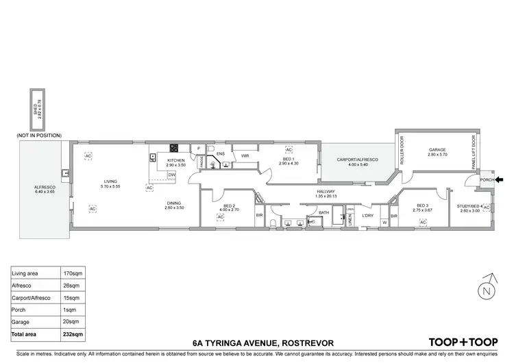 Floorplan of Homely house listing, 6A Tyringa Avenue, Rostrevor SA 5073