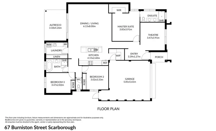 Floorplan of Homely house listing, 67 Burniston Street, Scarborough WA 6019
