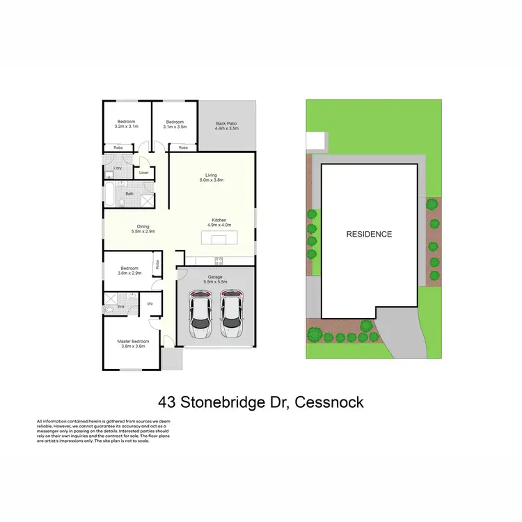 Floorplan of Homely house listing, 43 Stonebridge Drive, Cessnock NSW 2325