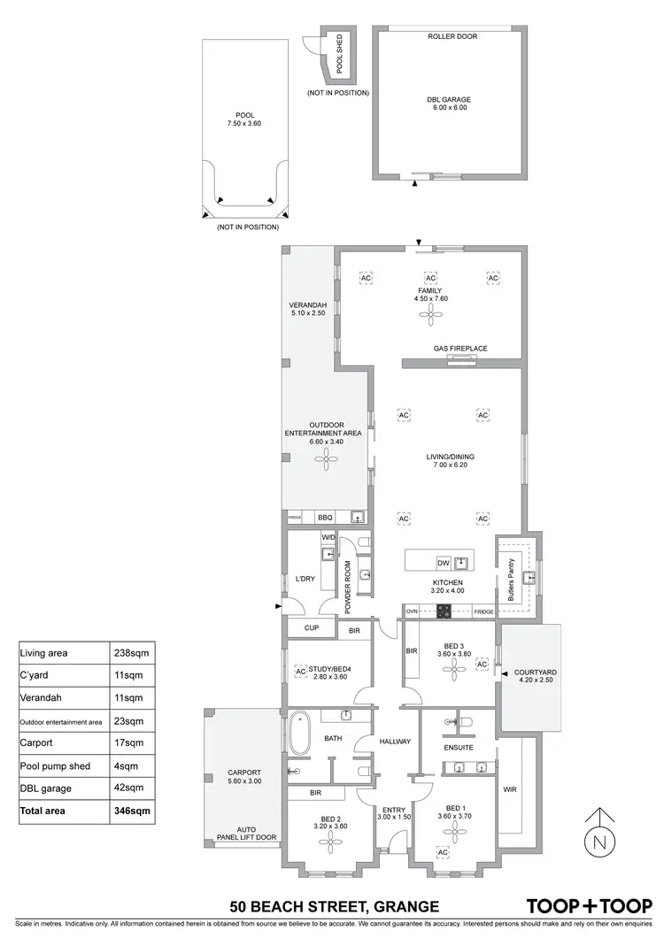 Floorplan of Homely house listing, 50 Beach Street, Grange SA 5022