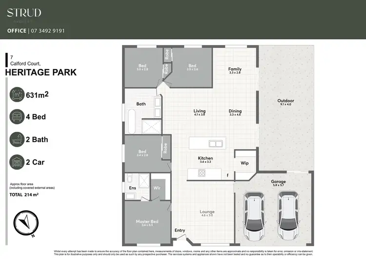Floorplan of Homely house listing, 7 Calford Court, Heritage Park QLD 4118