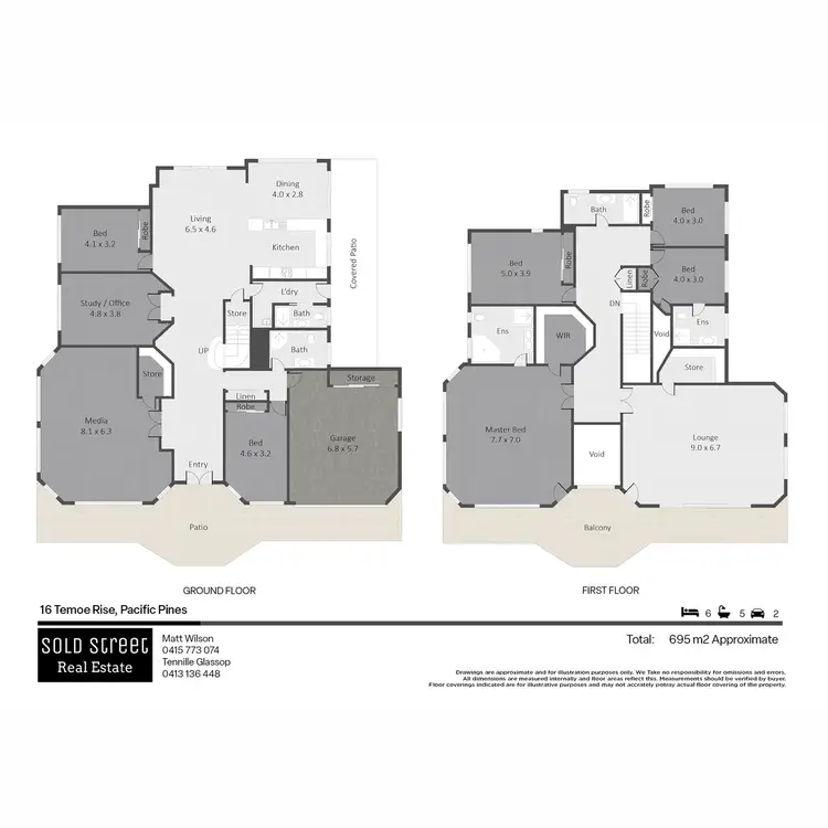 Floorplan of Homely house listing, 16 Temoe Rise, Pacific Pines QLD 4211