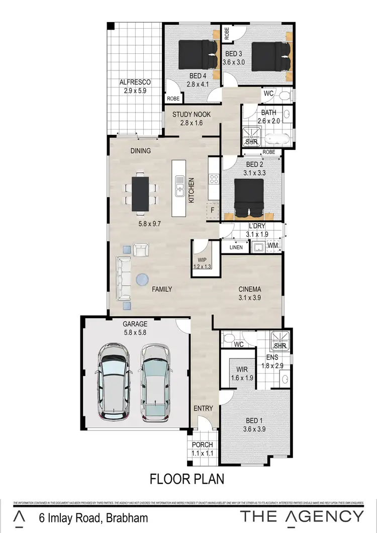 Floorplan of Homely house listing, 6 Imlay Road, Brabham WA 6055