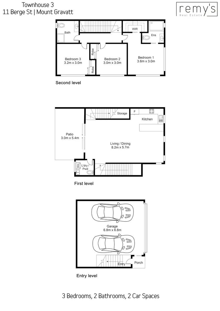 Floorplan of Homely townhouse listing, 3/11 Berge Street, Mount Gravatt QLD 4122