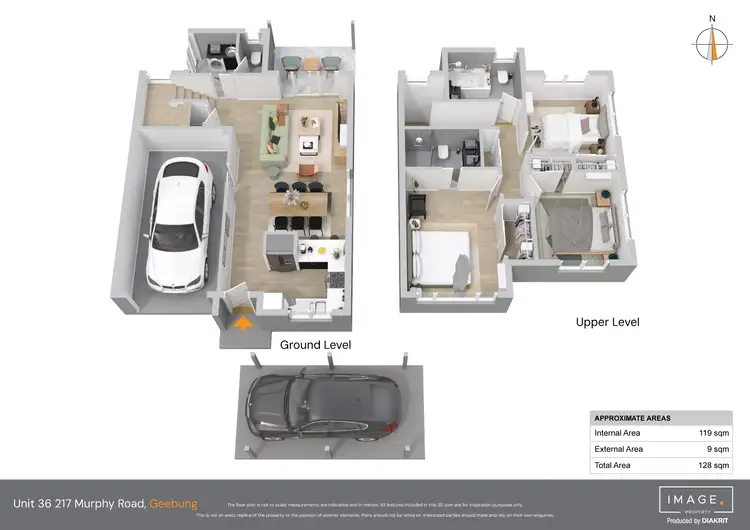 Floorplan of Homely townhouse listing, 36/217 Murphy Road, Geebung QLD 4034