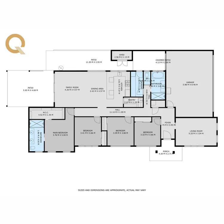 Floorplan of Homely house listing, 3 Juno Lane, West Wodonga VIC 3690