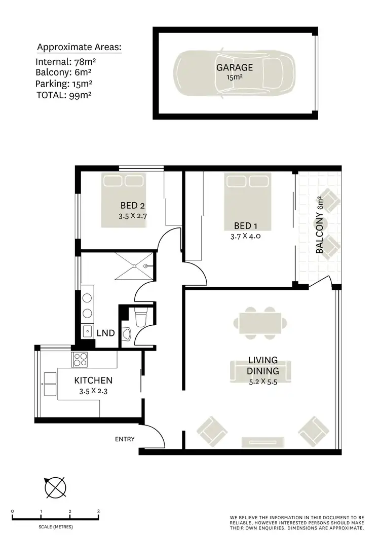 Floorplan of Homely apartment listing, 3/302 Burns Bay Road, Lane Cove NSW 2066