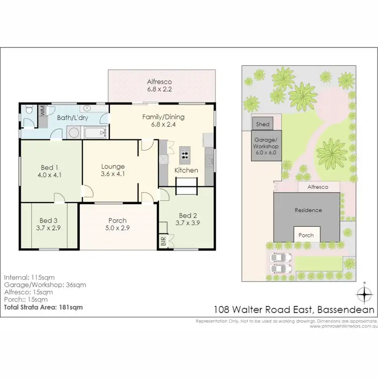 Floorplan of Homely house listing, 108 Walter Road East, Bassendean WA 6054