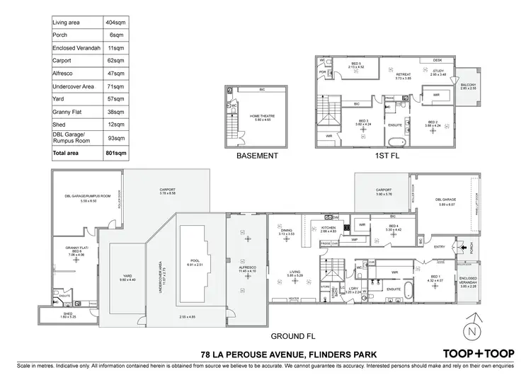Floorplan of Homely house listing, 78 La Perouse Avenue, Flinders Park SA 5025