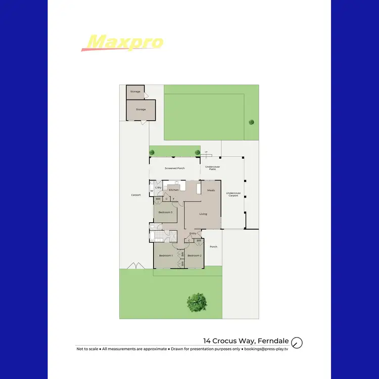 Floorplan of Homely house listing, 14 Crocus Way, Ferndale WA 6148