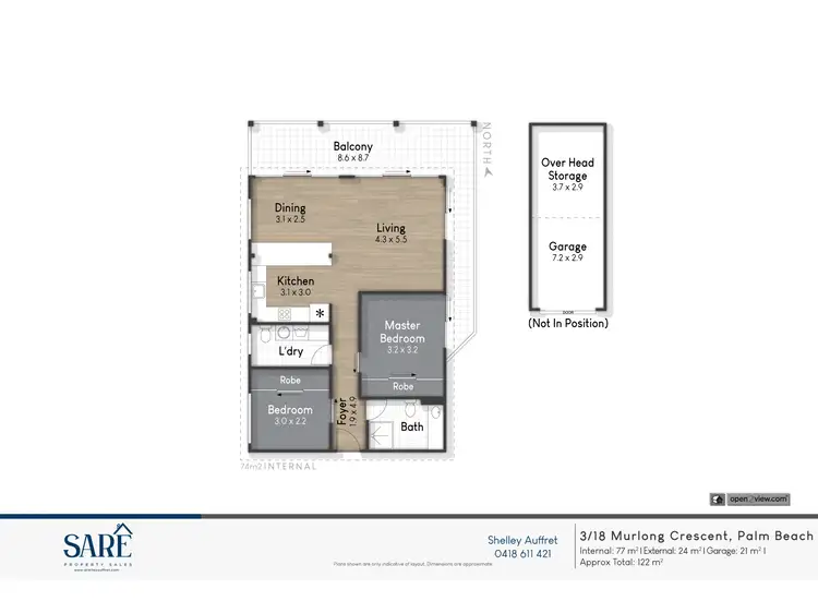 Floorplan of Homely unit listing, 3/18 Murlong Crescent, Palm Beach QLD 4221